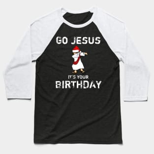 Christmas Dabbing Jesus Christ Baseball T-Shirt